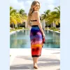Custom Hawaiian bath towels and beach towels Lavalava pareo sarongs Lungi Qni shawl style from South Pacific island countries Application Scenario